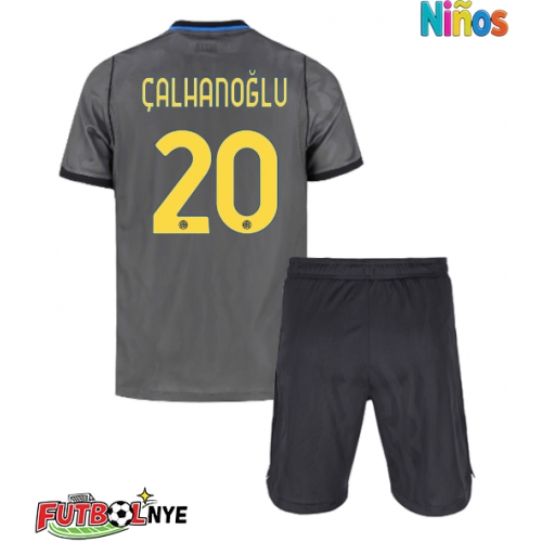 Camiseta Inter Milan Hakan Calhanoglu #20 Tercera Equipación para niños 2026-27 manga corta (+ pantalones cortos)